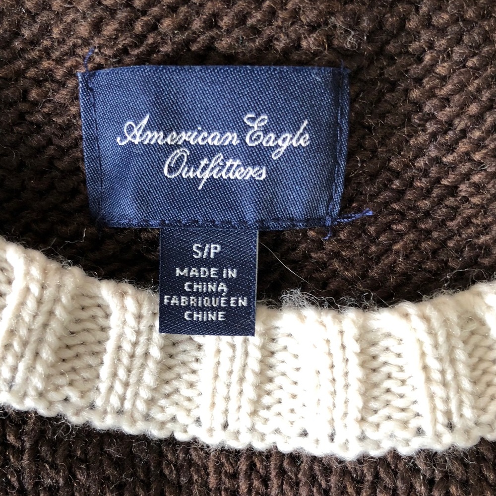 NWT American Eagle Fair Isle Sweater Sz Small - Picture 4 of 5